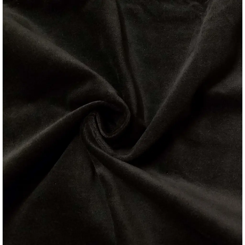 Black Premium Cotton Velvet Fabric Subtle Shine Woven Velvet - Thimbles  Fabric Shop