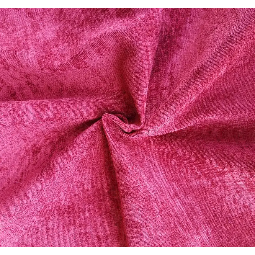 Cranberry Red Paloma Collection Velvet Fabric by The Yard