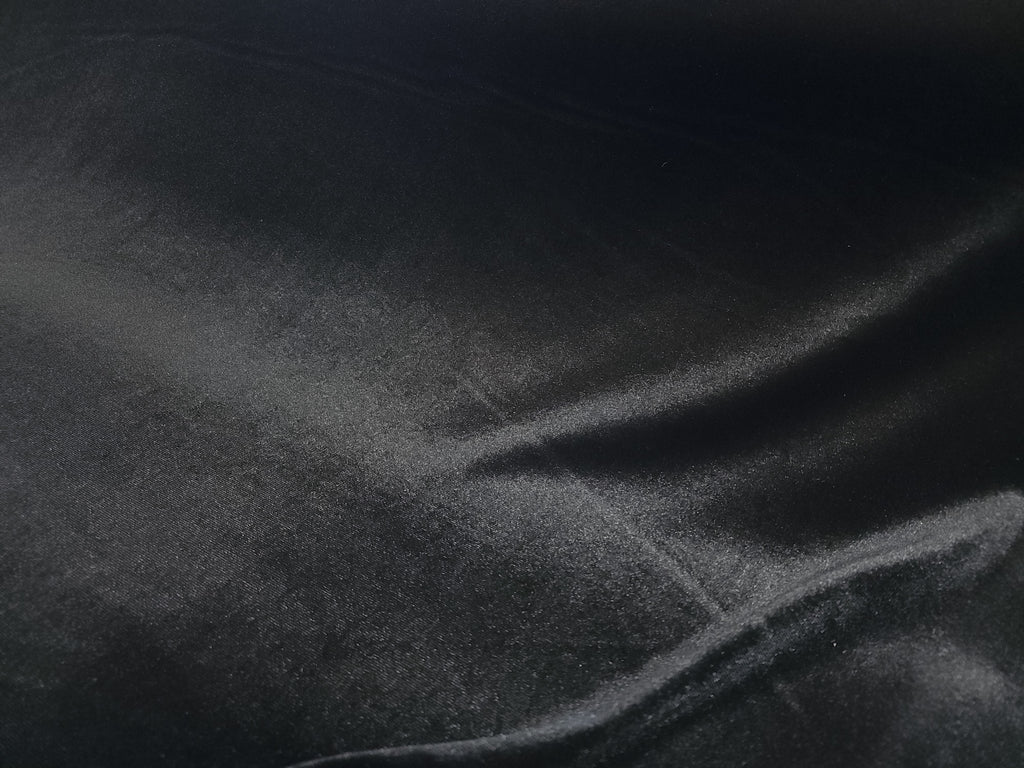 Black Stretch Velvet Fabric 60 inch Wide (Sold By The Roll) - 50 Yards - LushesFabrics