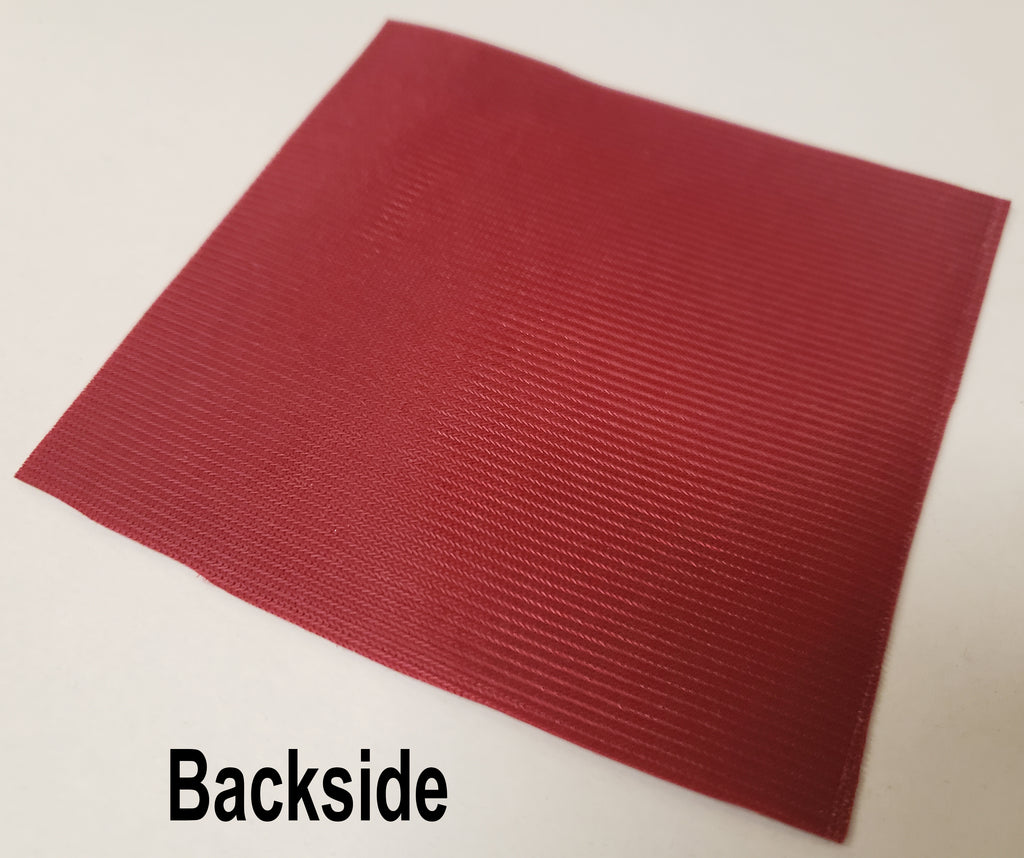 Cherry Red Flock Velvet Fabric 54 inch Wide (Sold By The Roll) - 50 Yards - LushesFabrics