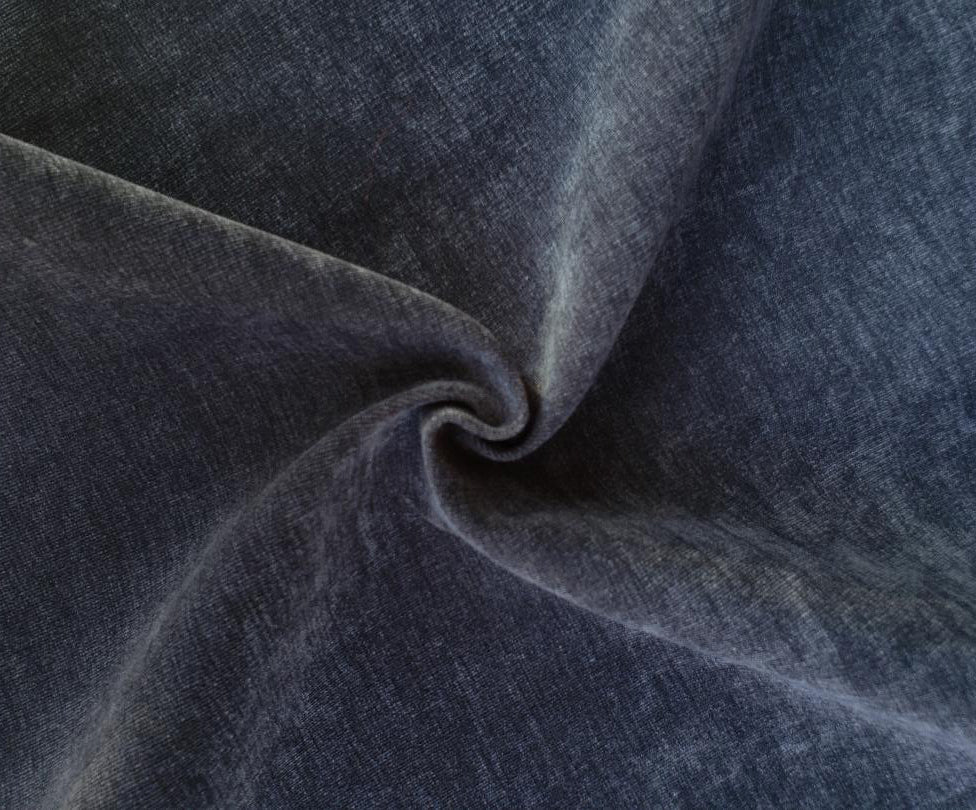 Slate Blue Paloma Collection Velvet Fabric 59 inch Wide (Sold By The Roll) - 39 Yards - LushesFabrics