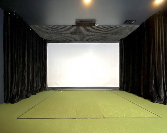 black-cotton-velvet-velour-thick-heavy-side-wall-golf-simulator-drape-panels - LushesFabrics