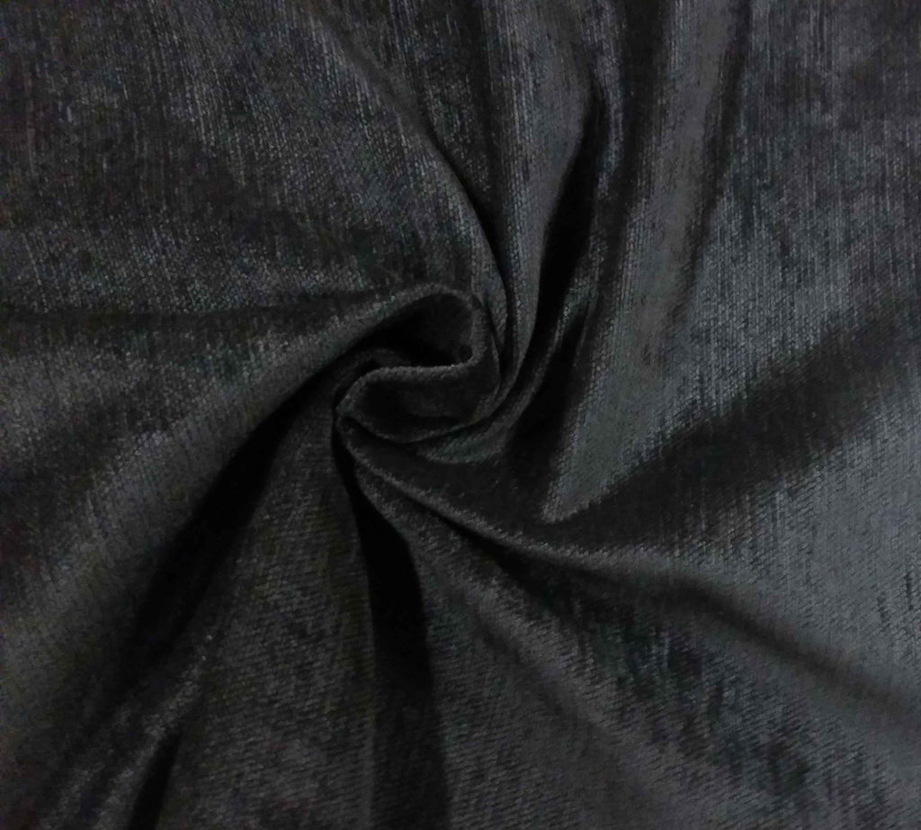 Black Fire Treated Velvet Fabric 54 inch Wide (Sold By The Roll) - 50 Yards - LushesFabrics