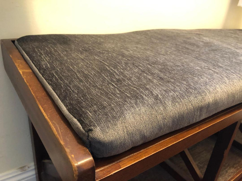 Charcoal Gray Fire Treated Velvet Fabric - LushesFabrics