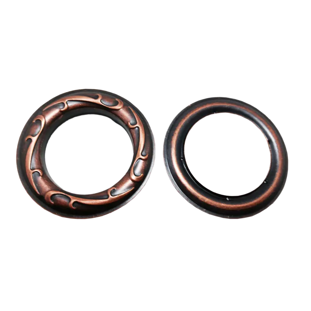 Copper Oxide Metal Grommet Eyelets Size #12 - Design #18