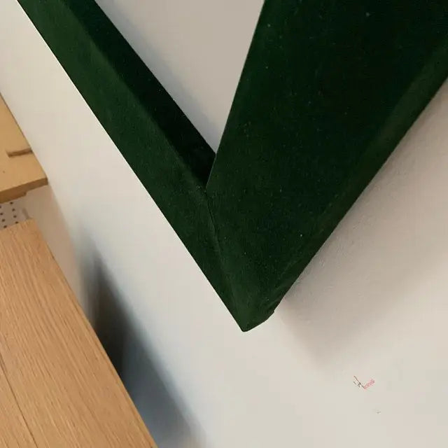 Forest Green Flocked Velvet Fabric - LushesFabrics