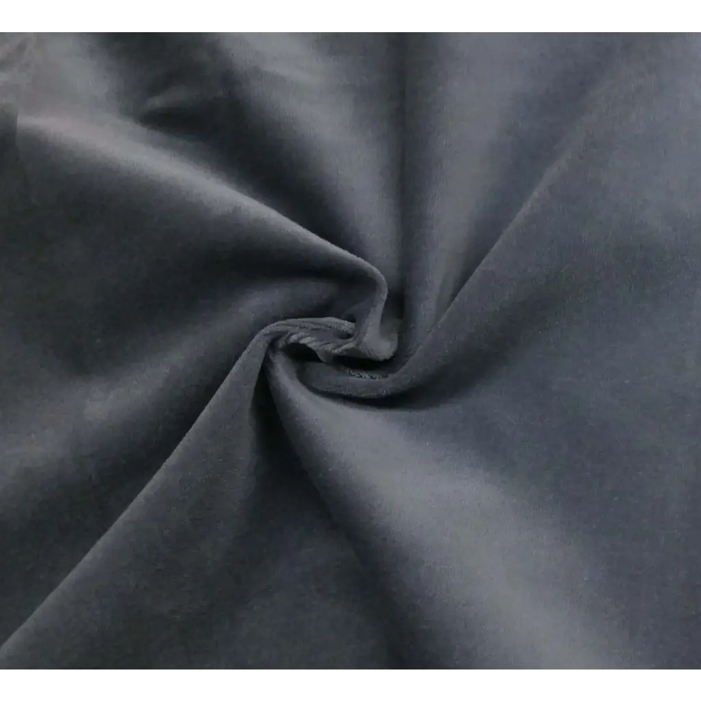Gray Cotton Velvet Fabric