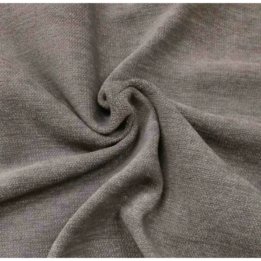 Gray Fire Treated Velvet Fabric