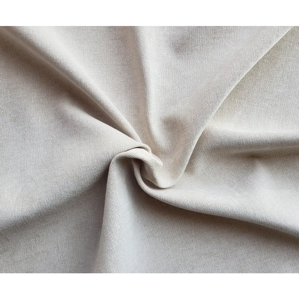 Ivory Paloma Collection Velvet Fabric