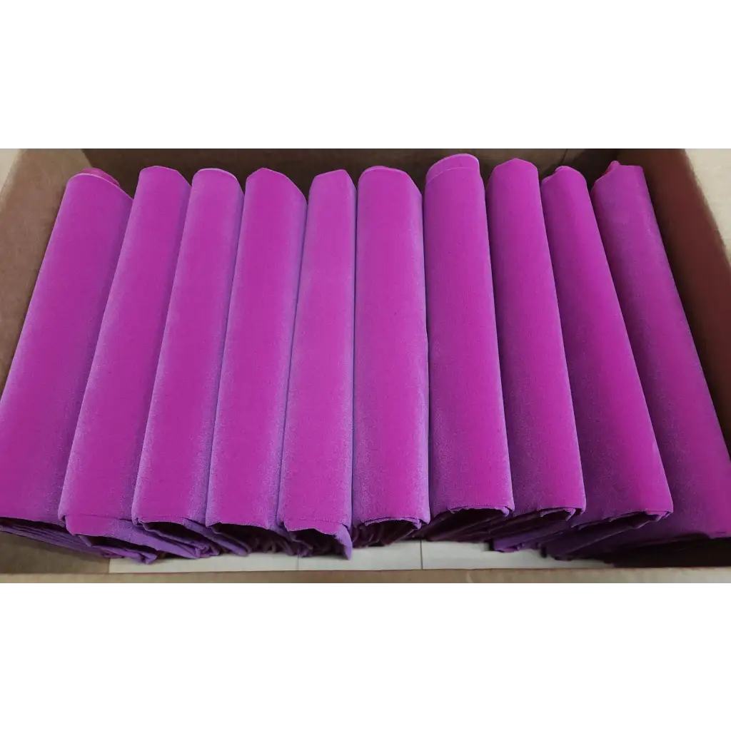 Lot of 10 Pink Flocked Velvet Fabric Yards Cut Roll End 