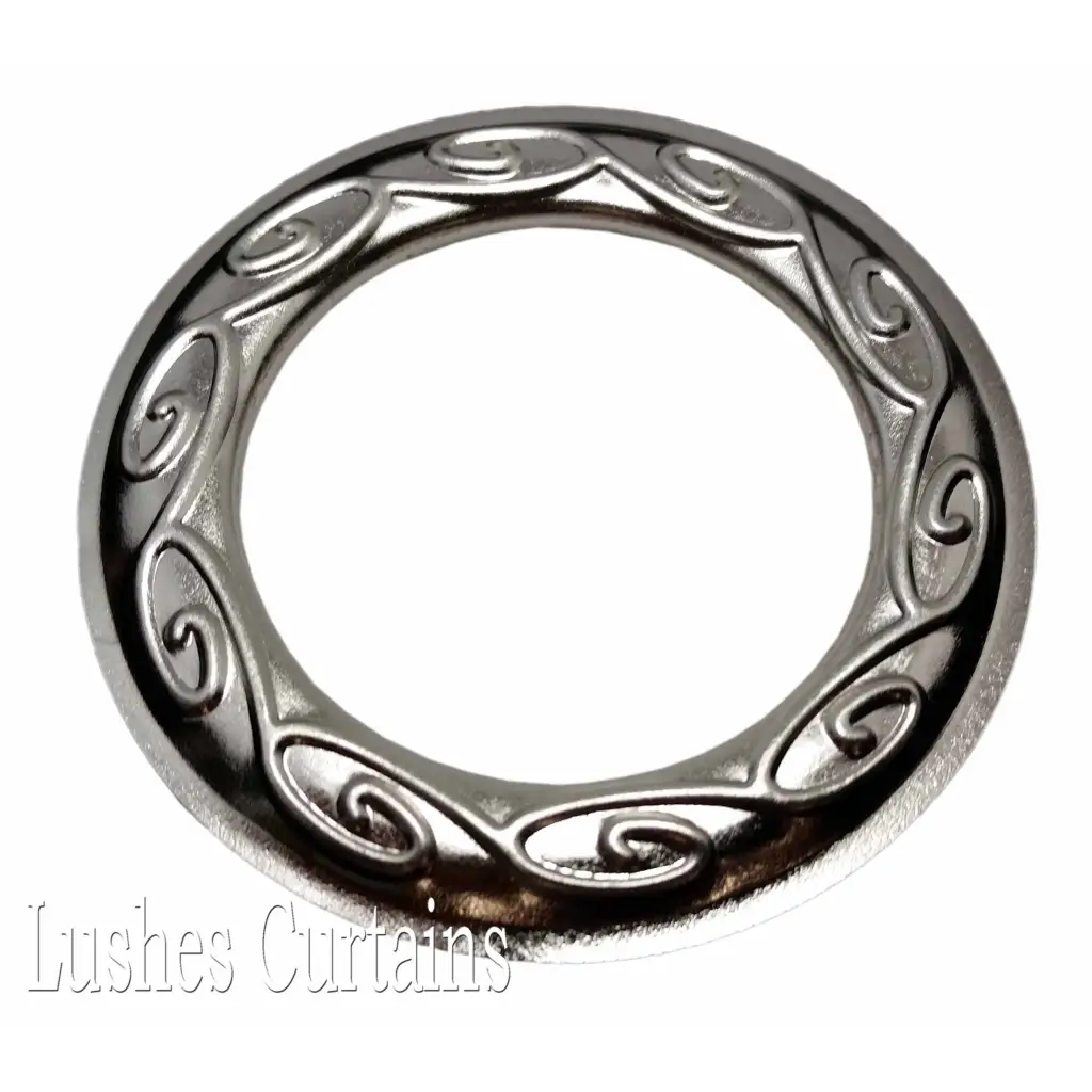 Nickel Metal Grommet Eyelets Size #12 - Design #14 - Pack of