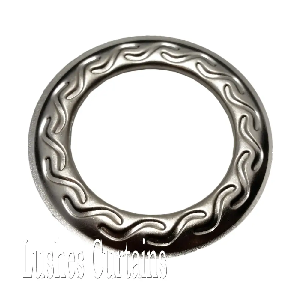 Nickel Metal Grommet Eyelets Size #12 - Design #20 - Pack of