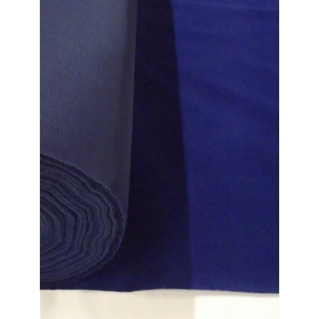 Royal Blue Flocked Velvet Fabric