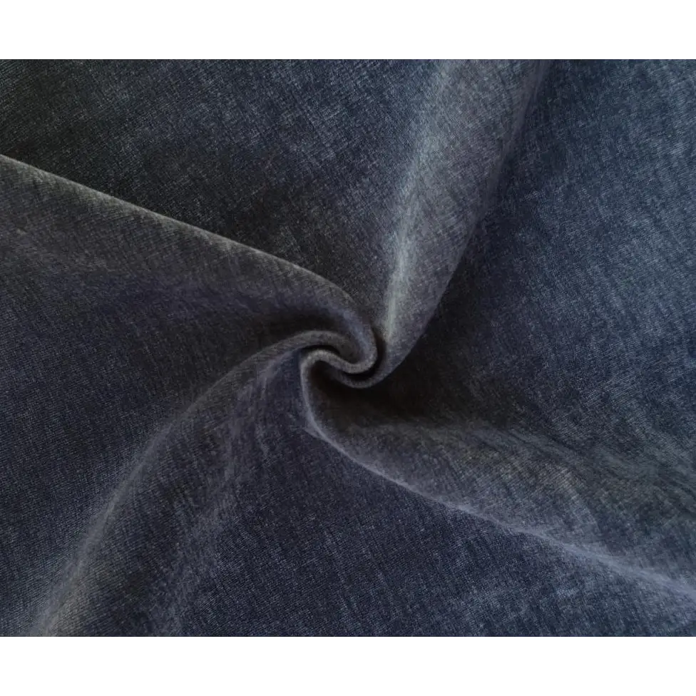 Slate Blue Paloma Collection Velvet Fabric