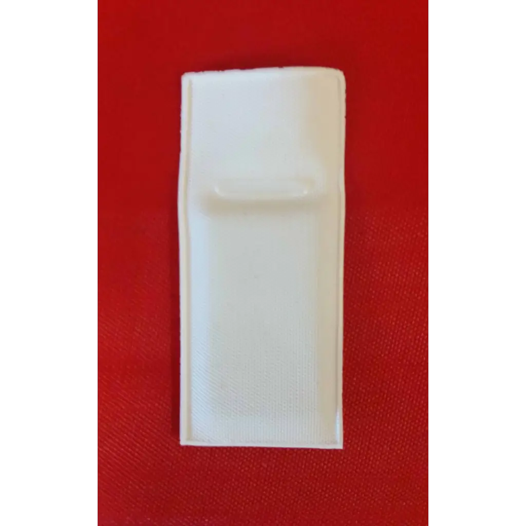 White Vinyl Covered Lead Curtain Hem Weights with Tab